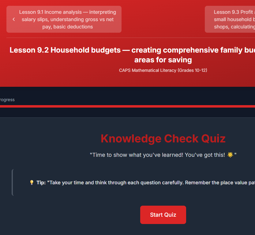 Lesson Quiz