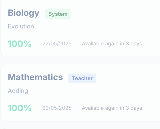 Mock exams progress and review
