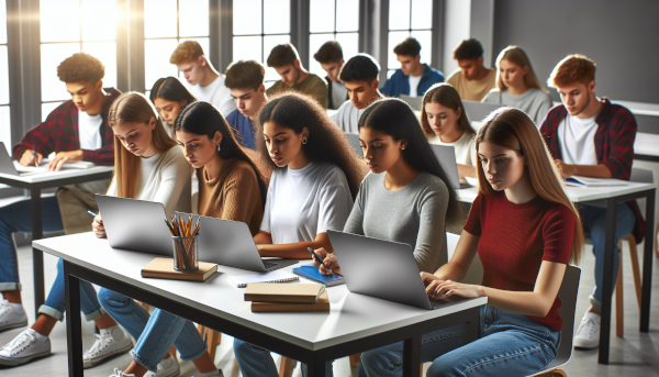 Students learning